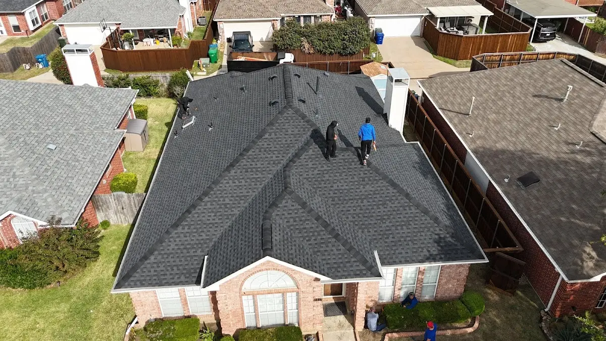 Slate & Tile Roof Repair work in progress on a Belle Chasse property